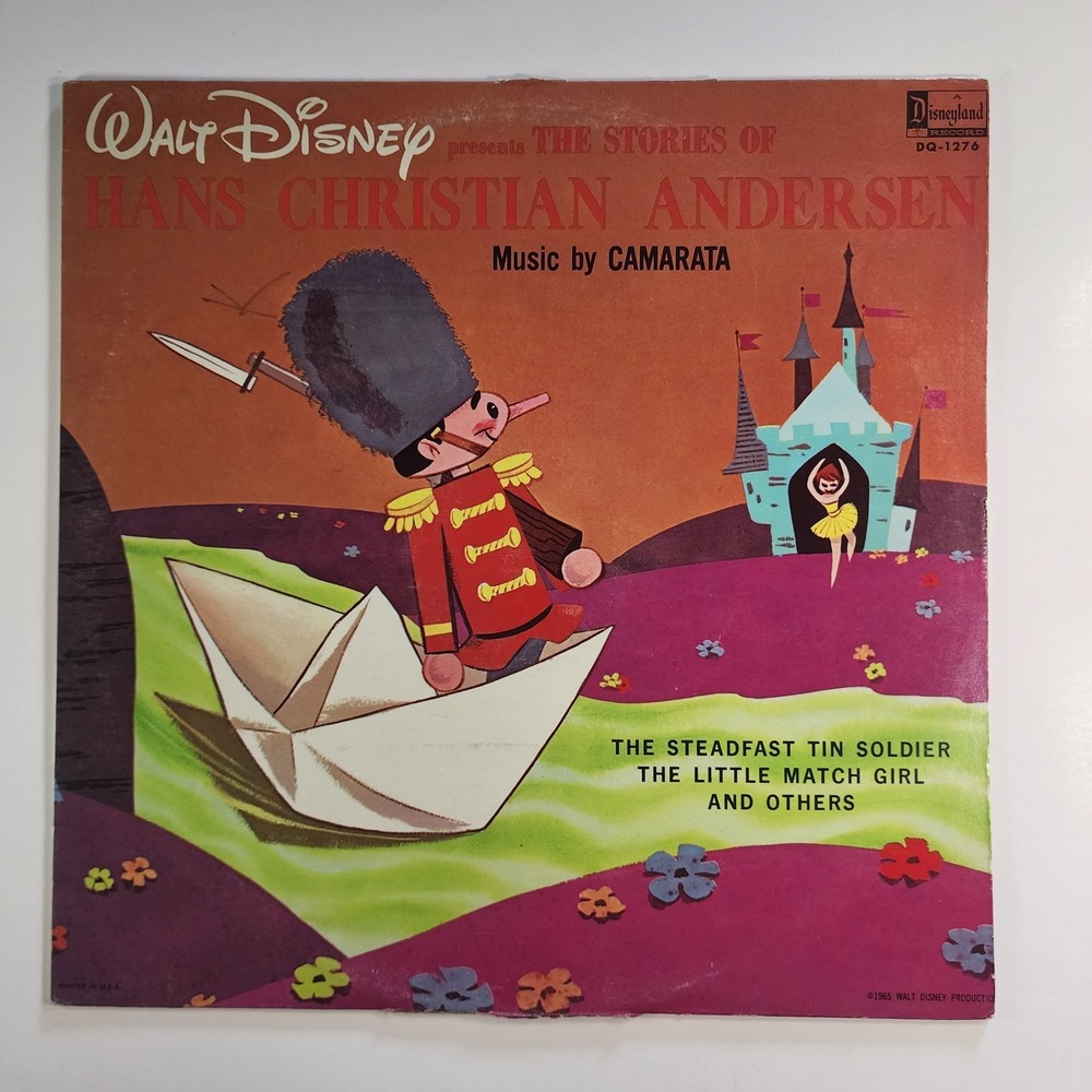 Walt Disney Hans Christian Andersen Record 33 RPM LP DQ-1276 Disney 1965
